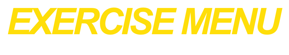 さまざまな目的別の運動メニュー